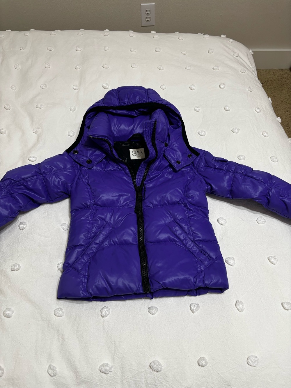S13 Kids Hooded Puffer Jacket in Purple by S&S